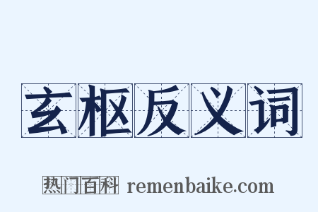 玄枢反义词是什么意思的图片